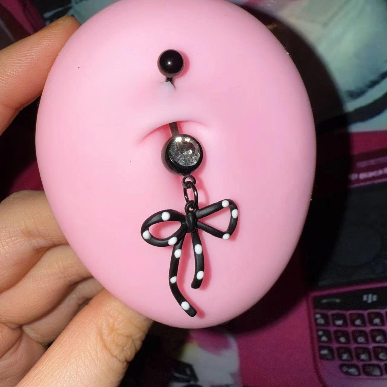 Polka Bow Belly Bar