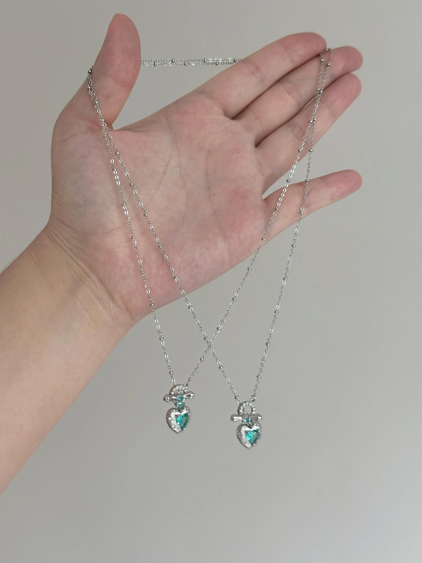 Minted Love Necklace