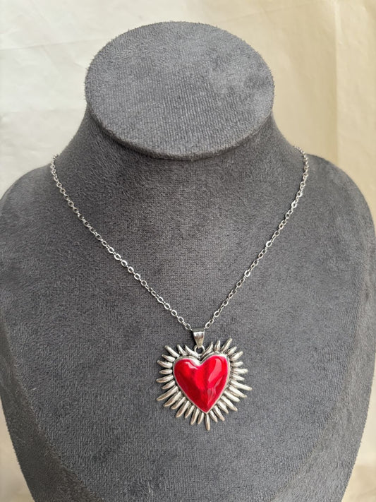 Spiked Heart Necklace