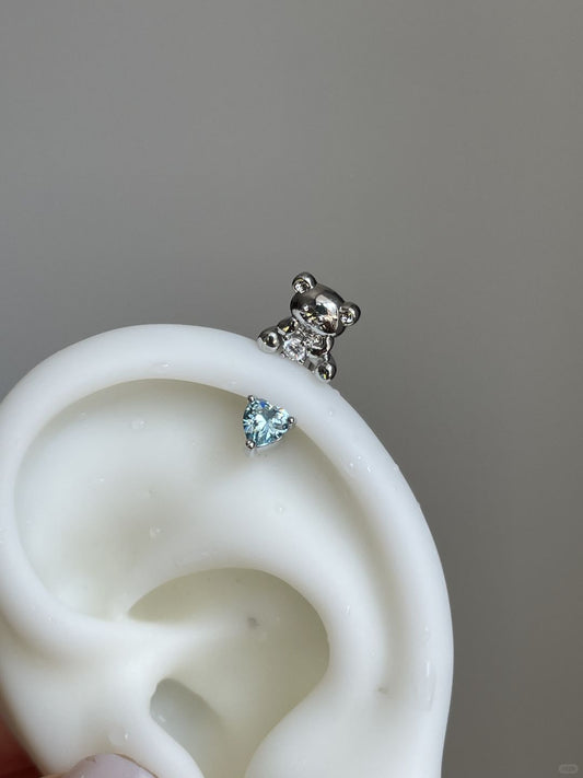 Icy Bear Helix Earrings