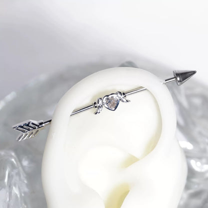 Love arrow Industrial Earring