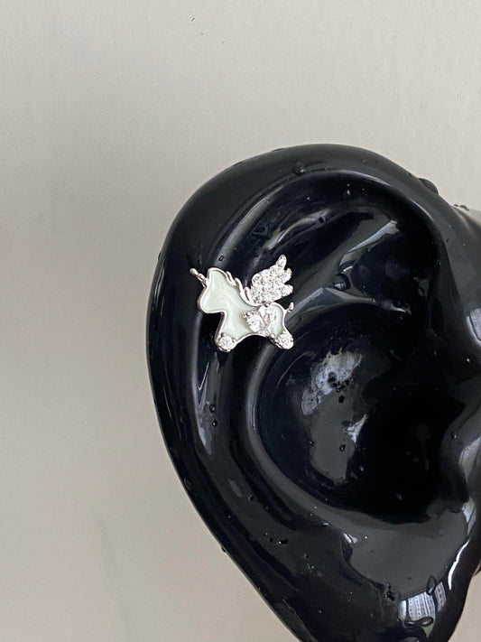 Mystic Unicorn Helix Earrings
