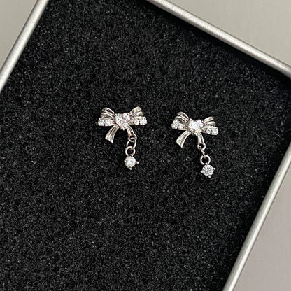 Love Bow Helix Earrings