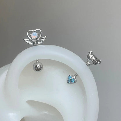 Angel Wish Vertical Helix Earrings