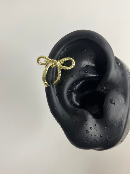 Fleur Knot Gold Helix Earrings