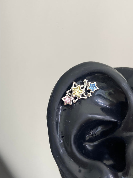 Star Confetti Helix Earrings