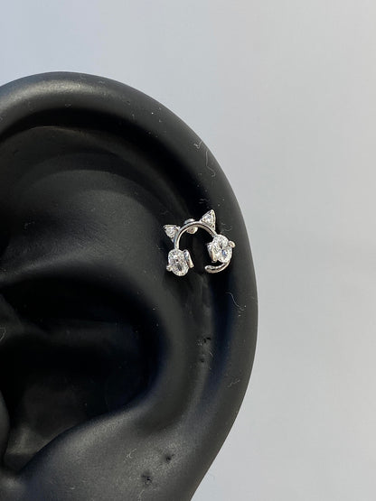 Kitty Headphones Helix Earrings