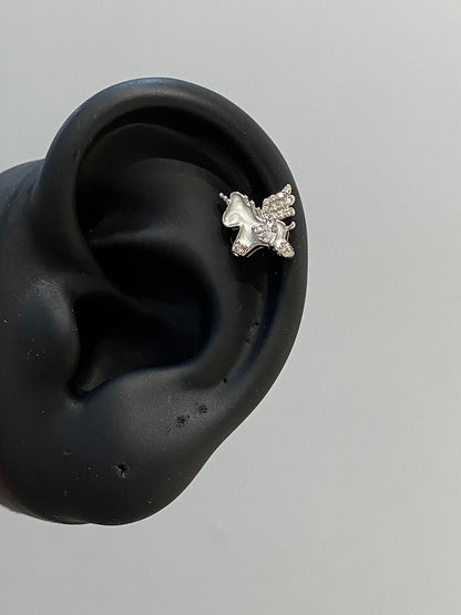 Flying Unicorn Helix Earrings
