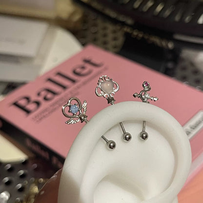Angel Wish Vertical Helix Earrings