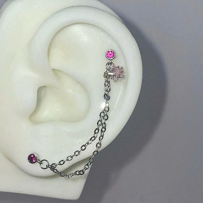 Stellar Links Double Piercing Earrings