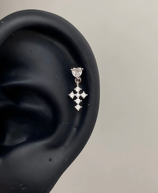 Saint Heart Helix Earrings