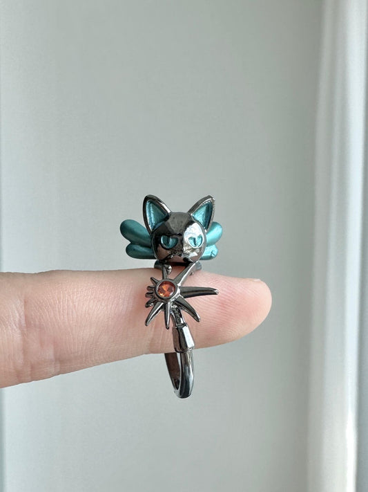 Neko Star Adjustable Ring