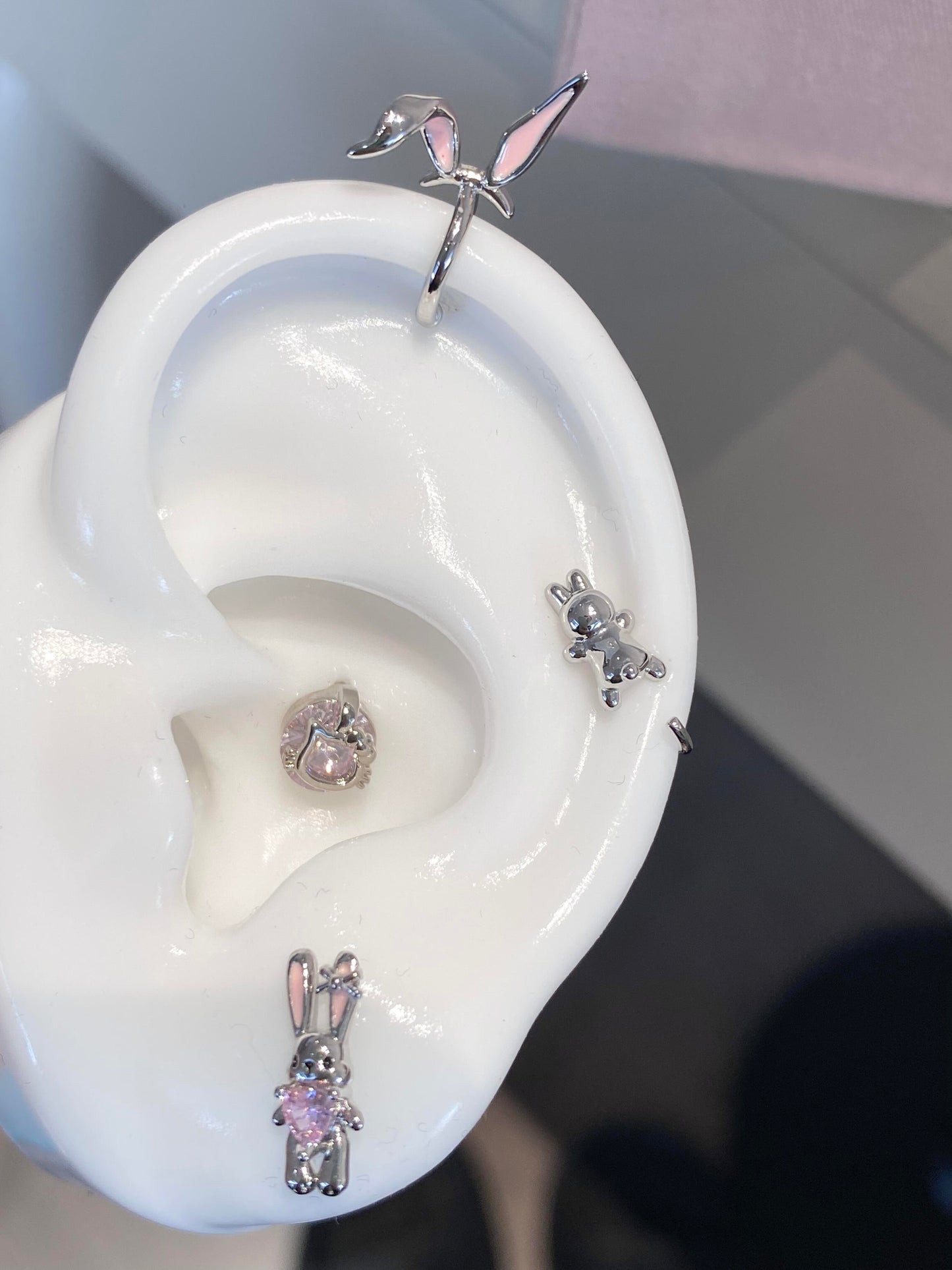 Bunny Ears Cuff Helix Earrings