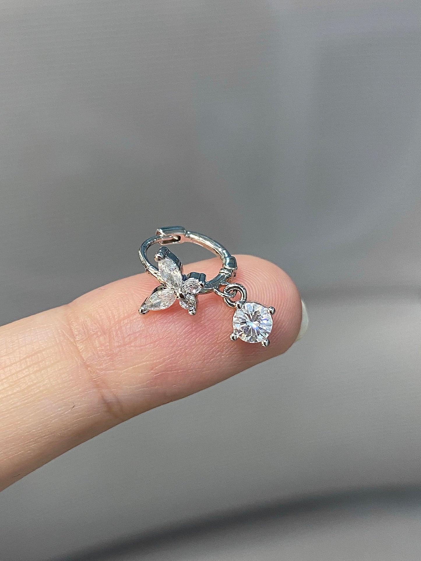 Crystal Flutter Helix Earrings