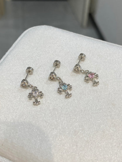 Divine Drop Helix Earrings