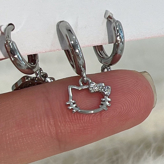 Halo Kitty Earrings