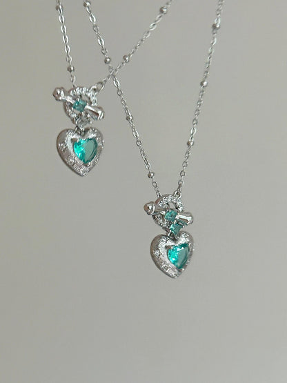 Minted Love Necklace