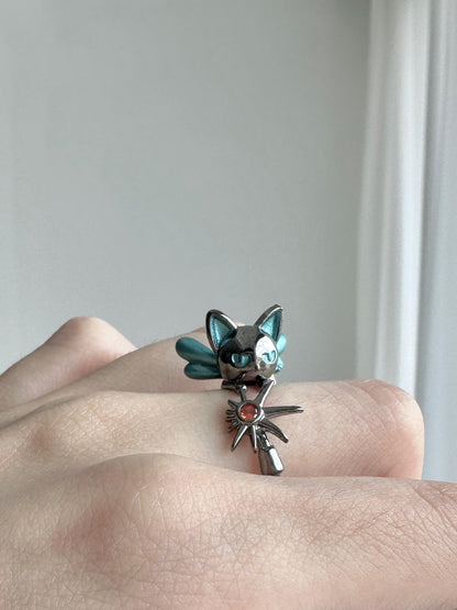 Neko Star Adjustable Ring