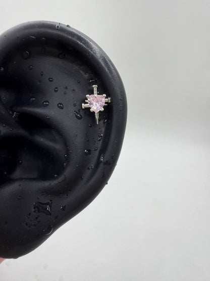 Heart Daggers Helix Earrings