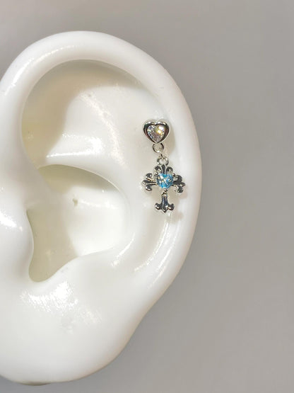 Divine Drop Helix Earrings