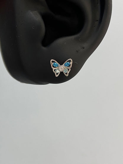 Icy Butterfly Helix Earrings