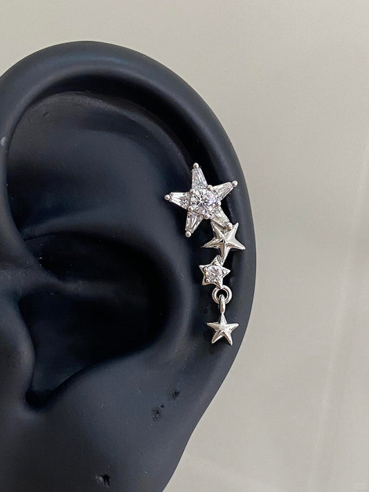 Cosmic Stars Helix Earrings