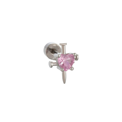 Heart Daggers Helix Earrings