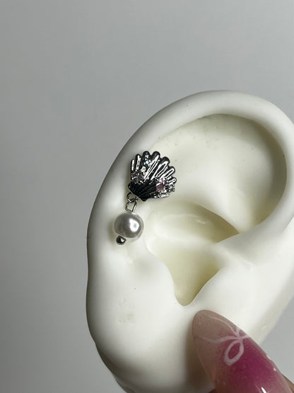 Shell Pearl Helix Earrings