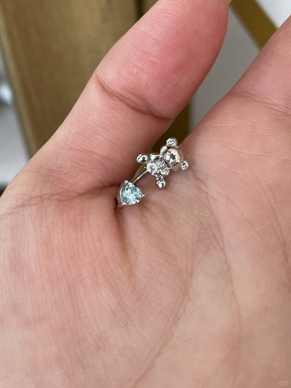 Icy Bear Helix Earrings