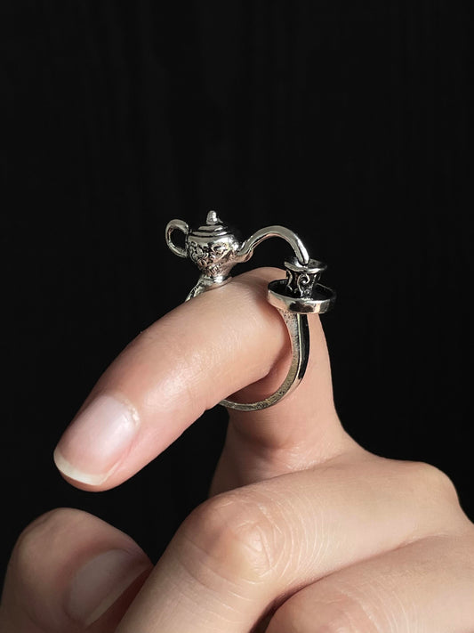Fairy Teapot Adjustable Ring