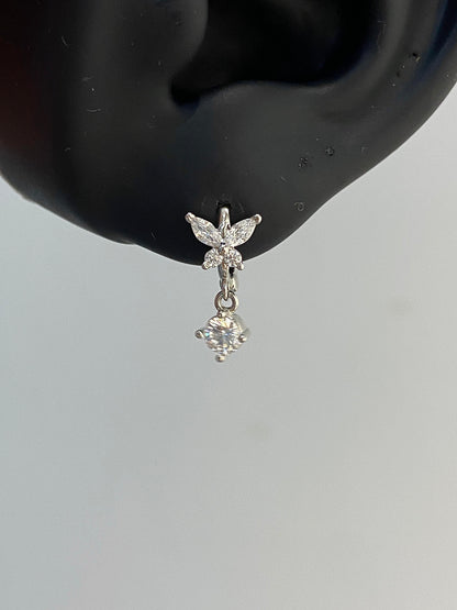 Crystal Flutter Helix Earrings