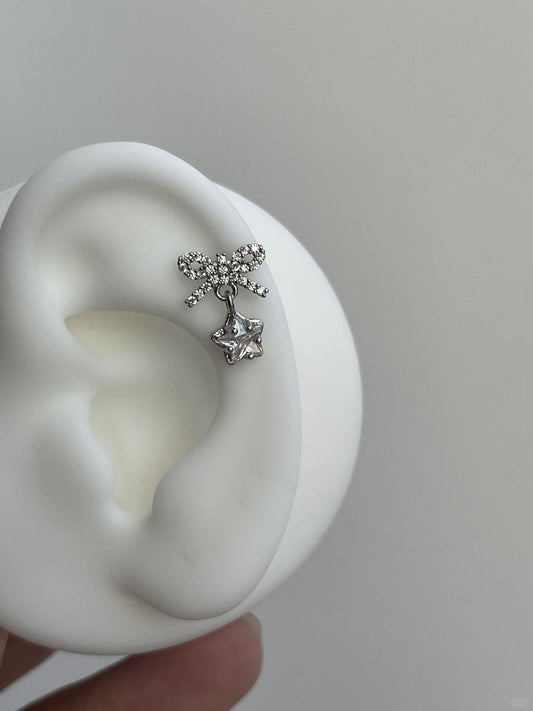 Ribbon Nova Helix Earrings