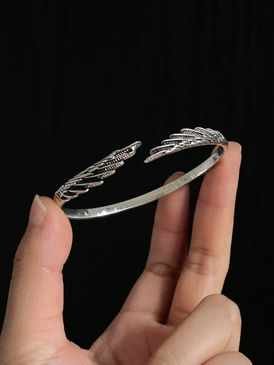 Feather End Bangle Bracelets